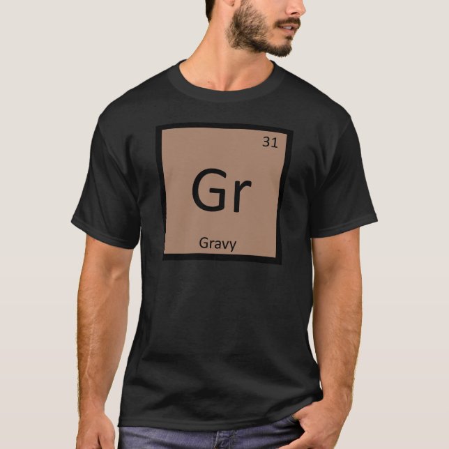 GR - Soßen-Würze-Chemie-Periodensystem T-Shirt (Vorderseite)