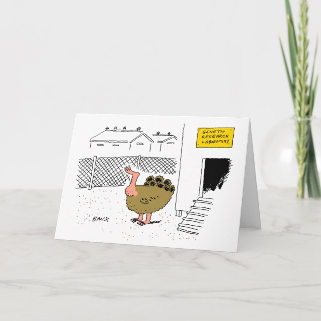 GR.-Truthahn Weihnachtskarte Feiertagskarte (Vorderseite)