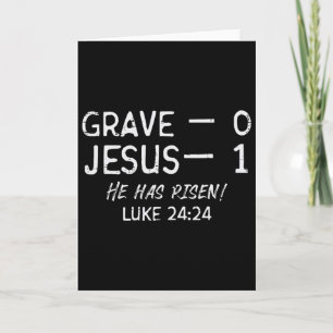 Grab 0 Jesus 1 Er ist auferstanden Jesus Religiöse Karte
