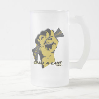 GRAB-A-LANE BIER-TASSE 16oz Mattglas Bierglas