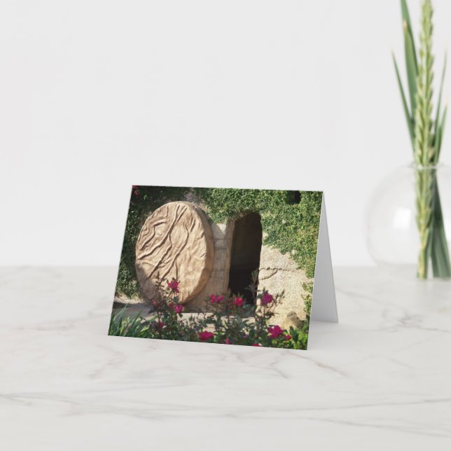 Grab Christi Risen Jesus Christliche Notecard Art Karte (Vorderseite)