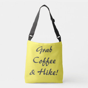 Grab Coffee & A Hip Tragetaschen Mit Langen Trägern