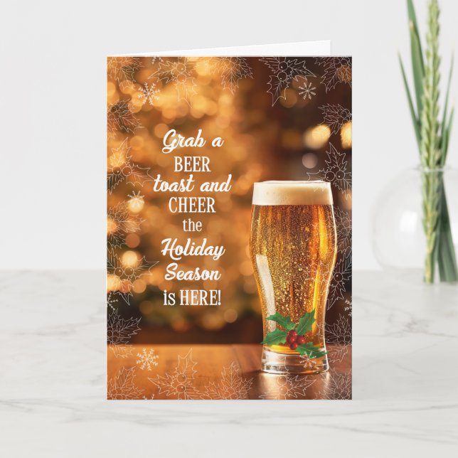 Grab einen Biertoast und bejuble Weihnachten (Vorderseite)