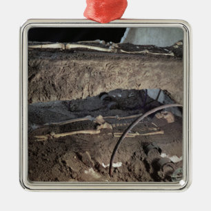 Grab eines Gaulish Leiters Ornament Aus Metall