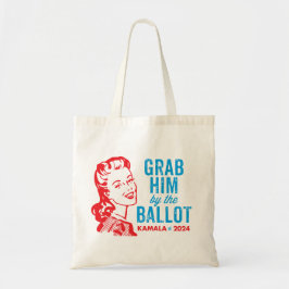 Grab Ihm von der Partie - Kamala Harris Tote Bag Tragetasche