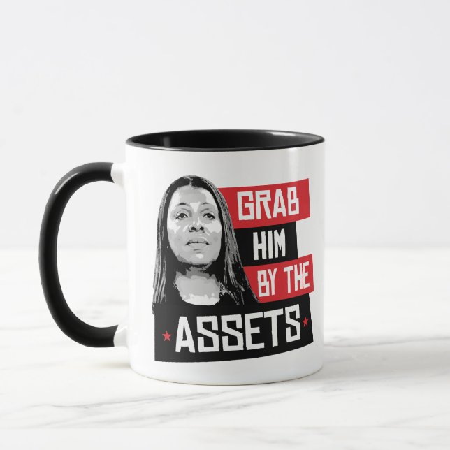 Grab ihn von den Vermögenswerten Letitia James Tasse (Links)