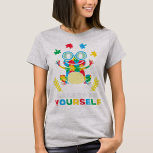 Grab this cute Puzzle Frog Dare To Be Yourself T-S T-Shirt