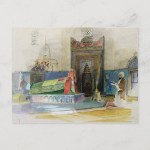 Grab von Bayazid I., Bursa, Türkei (g/c auf Papier Postkarte