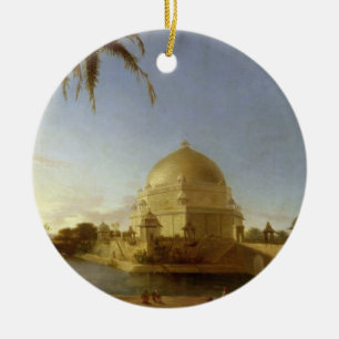 Grab von Sher Shah, Sasaram, Bihar, c.1790 (Öl an Keramikornament
