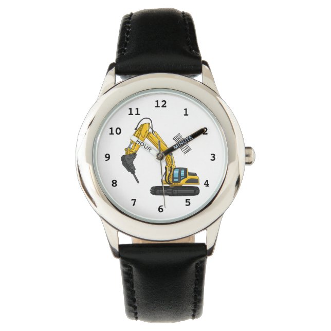 Grabbagger-Cartoon Armbanduhr (Vorderseite)