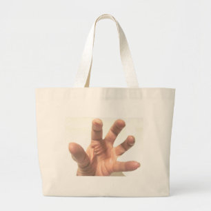 Grabbing Hand Jumbo Stoffbeutel