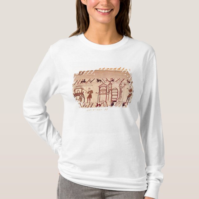 Graben der Verstärkungen für ein Lager an T-Shirt (Vorderseite)