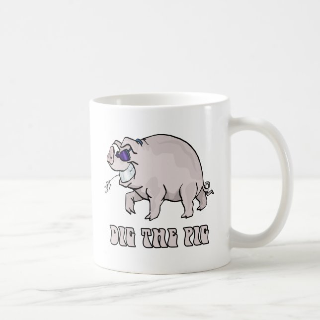 Graben Sie das Schwein Kaffeetasse (Rechts)