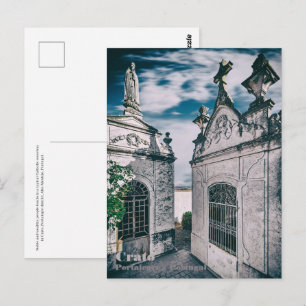 Gräber in einem katholischen Friedhof in Crato, Po Postkarte