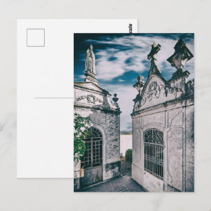 Gräber in einem katholischen Friedhof in Crato, Po Postkarte
