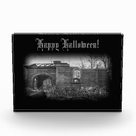 Gräber Ruin Happy Halloween Fotoblock