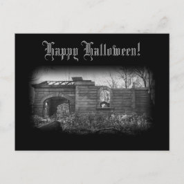 Gräber Ruin Happy Halloween Postkarte