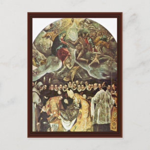 Grabmal von Orgaz durch Greco El Postkarte