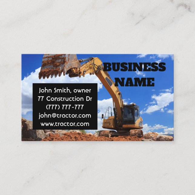 Grabmesser Visitenkarte (Vorderseite)