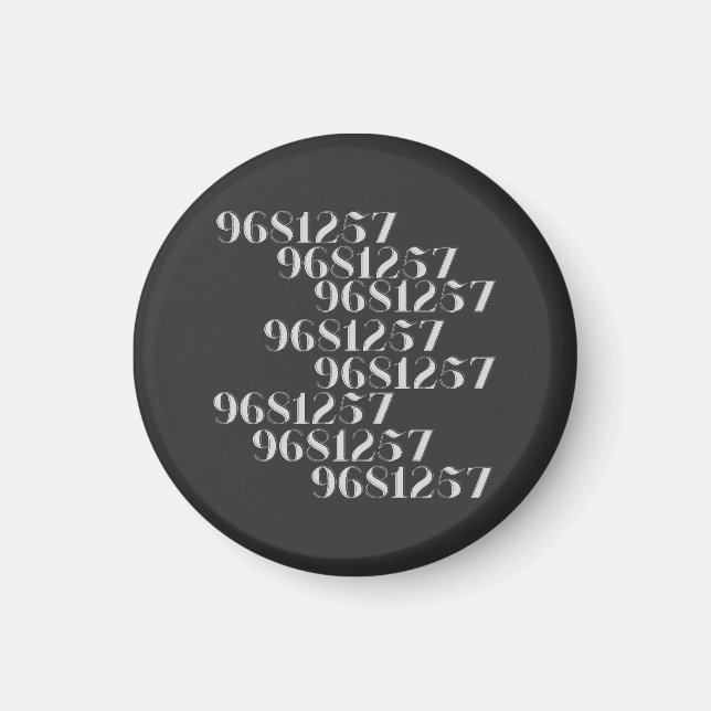 Grabovoi 9681257 Zahlen Magnet (Vorne)