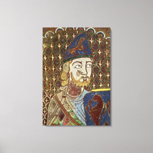 Grabplakette von Geoffrey Plantagenet Leinwanddruck