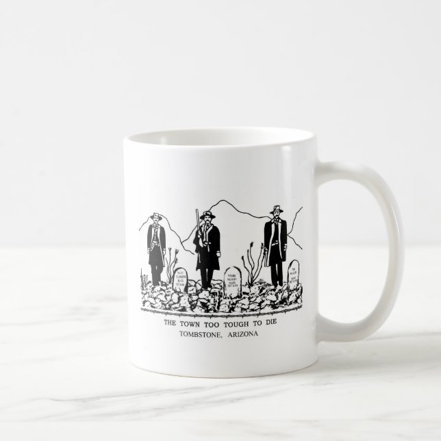 Grabstein, Arizona _Boothill Graveyard Kaffeetasse (Rechts)
