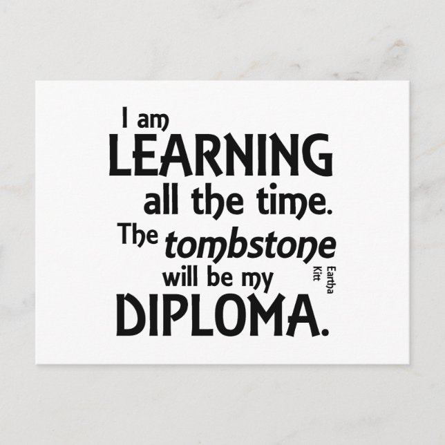 Grabstein Diploma Postkarte (Vorderseite)