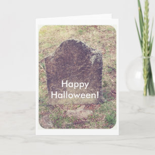 Grabstein für Halloween, Frohes Halloween! Karte