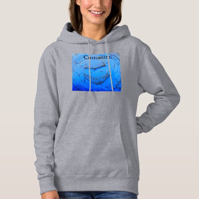 Grabstein Geschnitzte Hände Hoodie (Vorderseite)