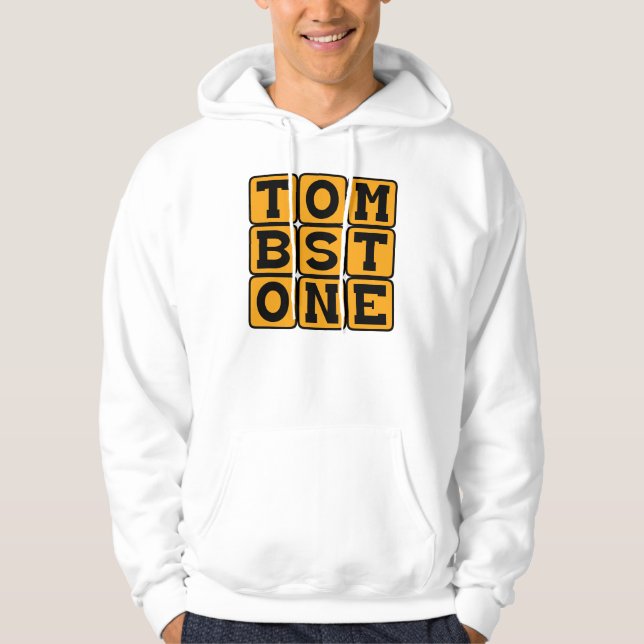 Grabstein, Grabmarkierung Hoodie (Vorderseite)