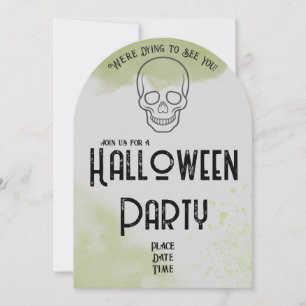 Grabstein-Halloween-Party-Einladung Einladung