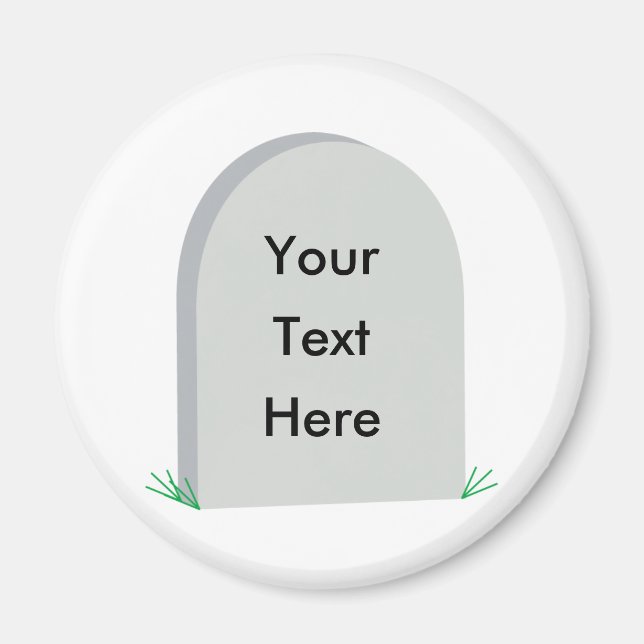 Grabstein Kühlschrankmagnet (Vorne)