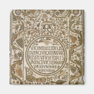 Grabstein mit einem Epitaphen Magnet