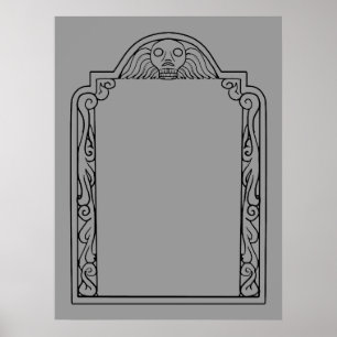 Grabstein Poster