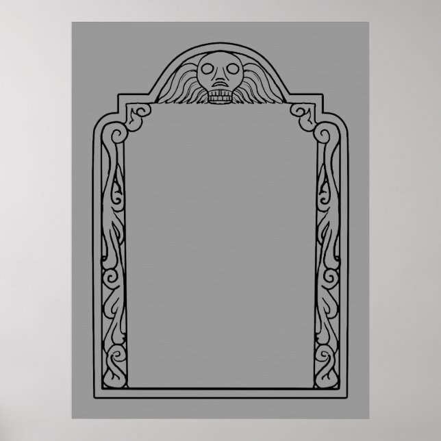 Grabstein Poster (Vorne)