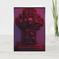 Grabstein rote Karte