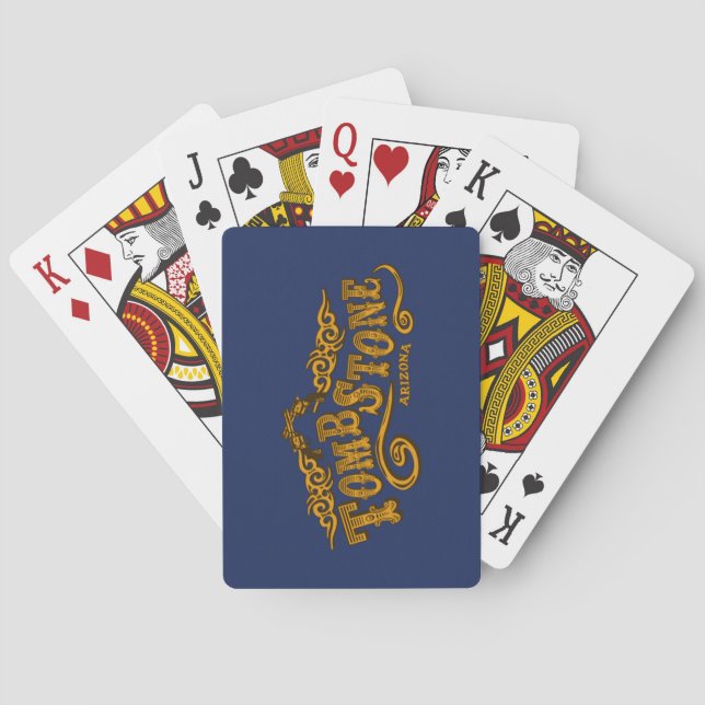 Grabstein Saloon Spielkarten (Rückseite)