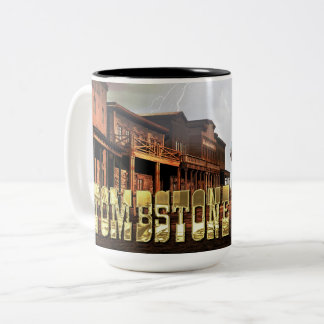 Grabstein-Tasse Zweifarbige Tasse