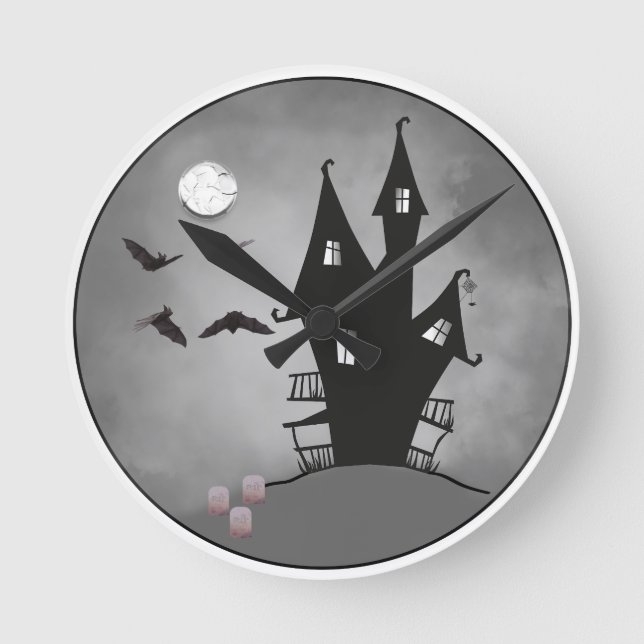 Grabsteine Runde Wanduhr (Vorderseite)