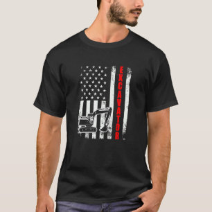 Grabungsausgrabungsfirma American Flag Usa Patriot T-Shirt