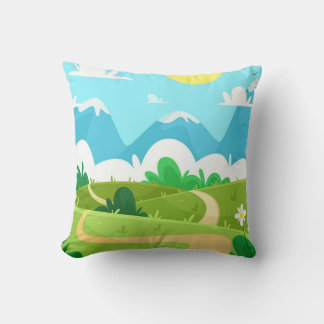 Grâce À La Conception Coussin Sur Le Paysage Natur