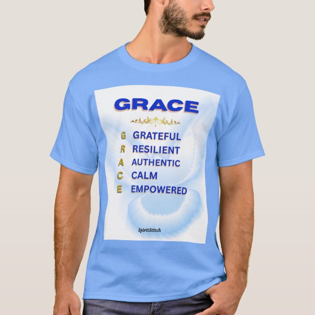 GRACE Akronym Inspirational Men's T - Shirt (Vorderseite)