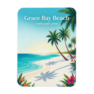 Grace Bay Beach Turks- und Caicosinseln Magnet