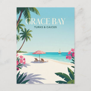 Grace Bay Turks- und Caicosinseln Postkarte
