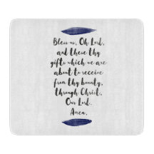 Grace before Meetings Decorative Chopping Board