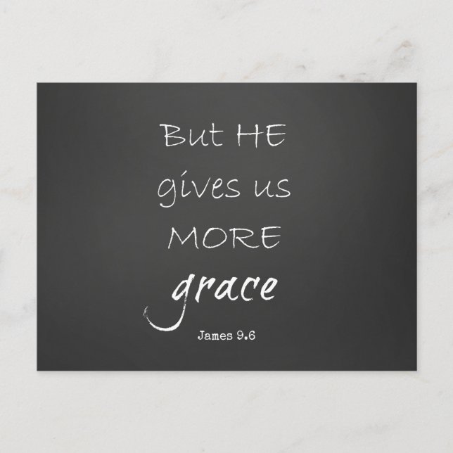 Grace Bible Verse Postkarte (Vorderseite)