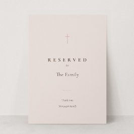 Grace Blush Christliches Kreuz Reservierte Sitzpla