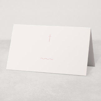 Grace Blush Religiöse Platzkarte oder Buffet-Label