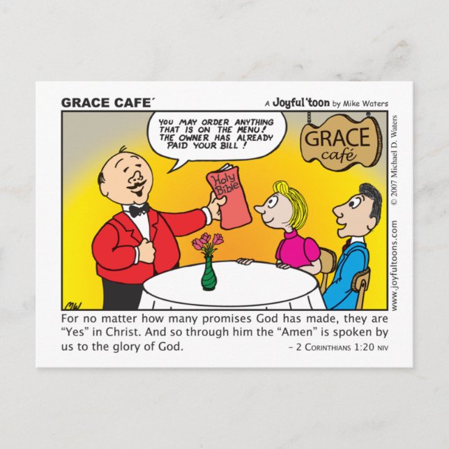 Grace Café Postcard Postkarte (Vorderseite)