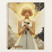 Grâce céleste Ange jolie et Rose Personnalisée